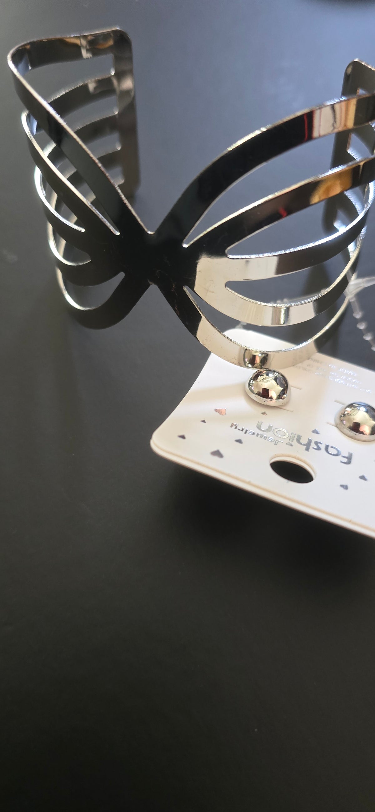 Aura Openwork Statement Cuff & Minimalist Ball Stud Earring & Bracelet set