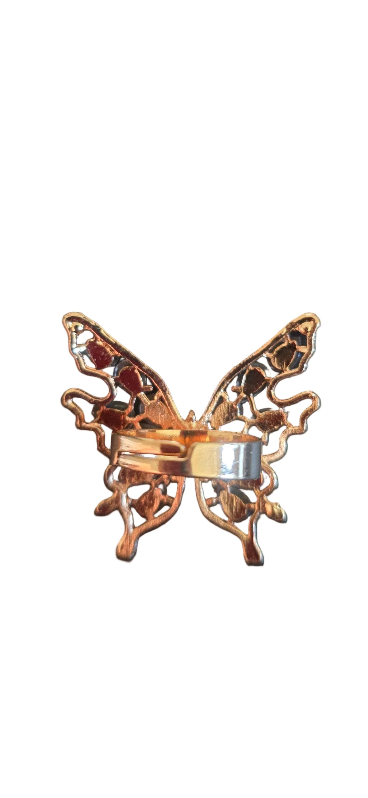 Rose Gold-tone Butterfly Ring