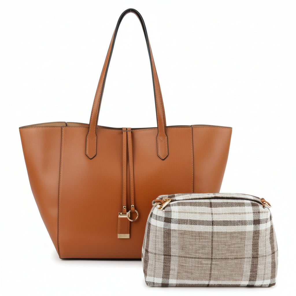 Brown Tote Bag 2-in-1