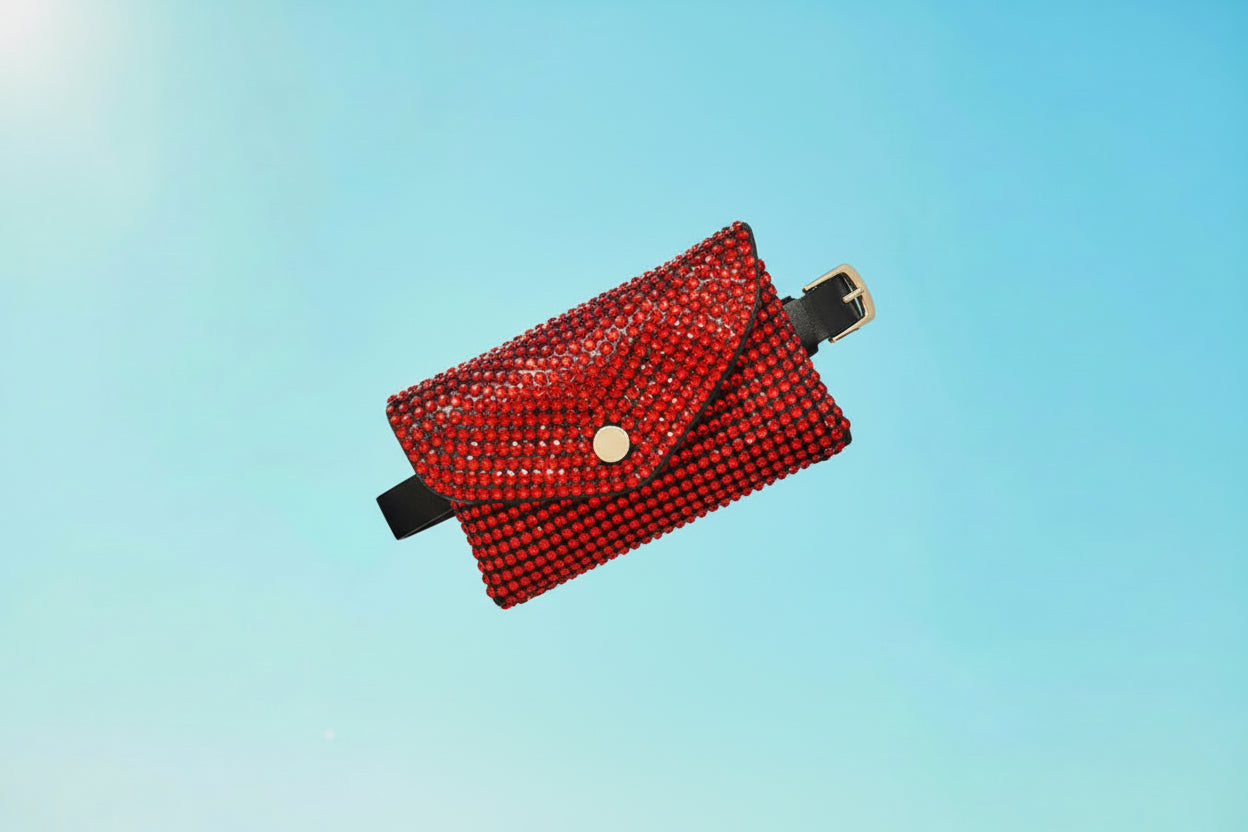 Bling Envelope Belt Bag / Crossbody Bag