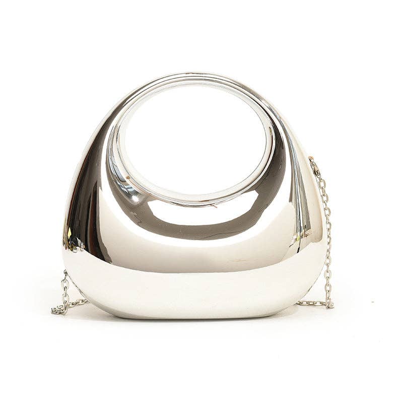 Luxury Acrylic Elegant Ladies Clutch: Light Gold