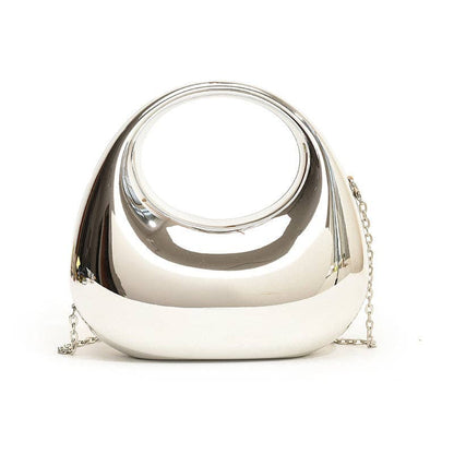 Luxury Acrylic Elegant Ladies Clutch: Light Gold