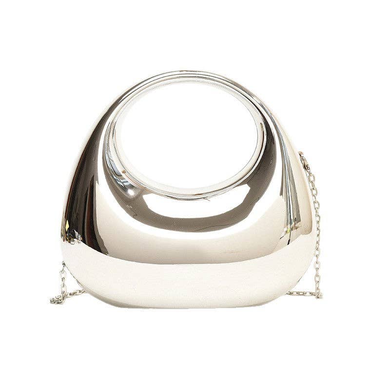 Luxury Acrylic Elegant Ladies Clutch: Light Gold