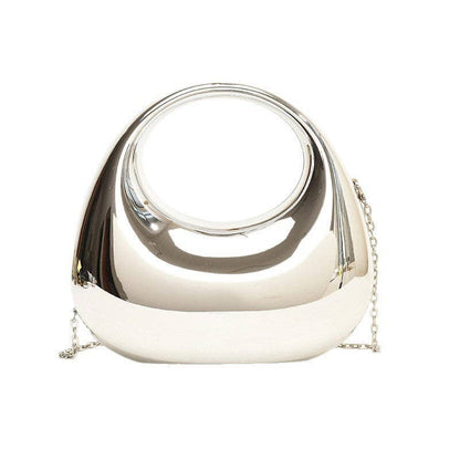 Luxury Acrylic Elegant Ladies Clutch: Light Gold