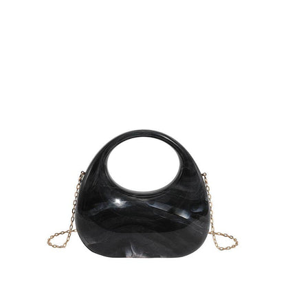 Luxury Acrylic Elegant Ladies Clutch: Light Gold
