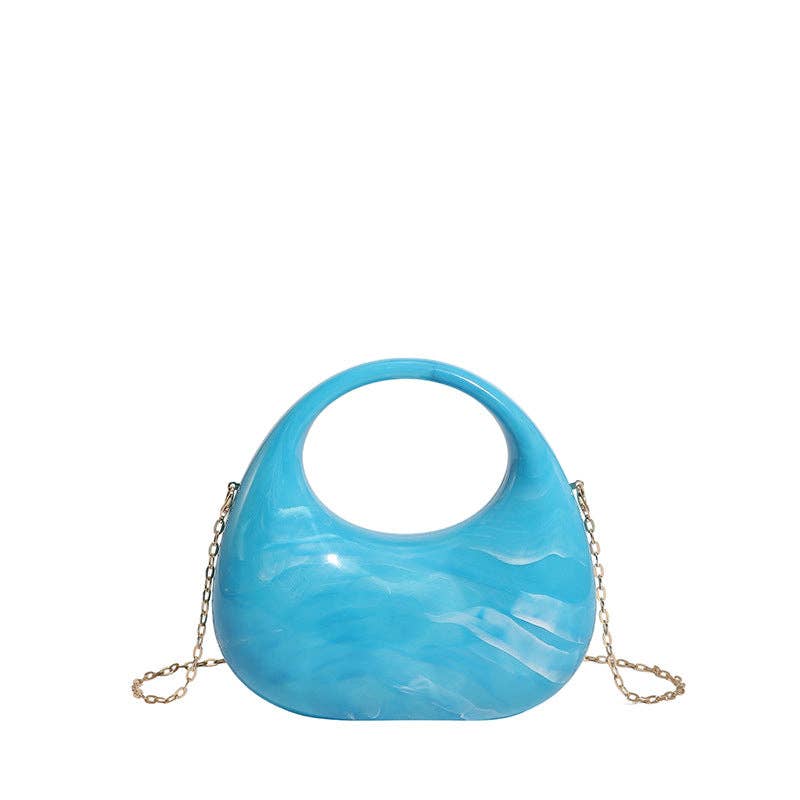Luxury Acrylic Elegant Ladies Clutch: Light Gold