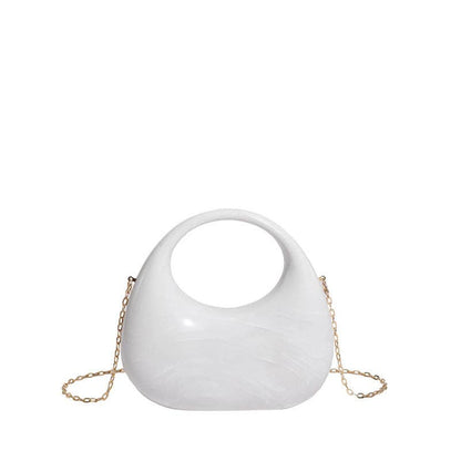 Luxury Acrylic Elegant Ladies Clutch: Light Gold