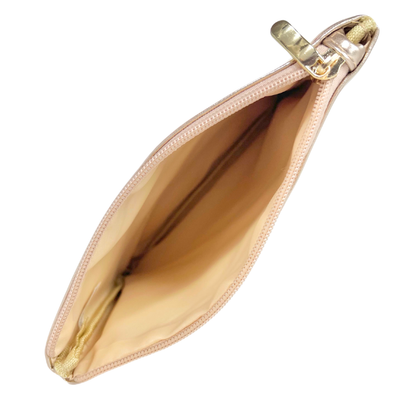 Coffee First Cosmetic Bag: Gold