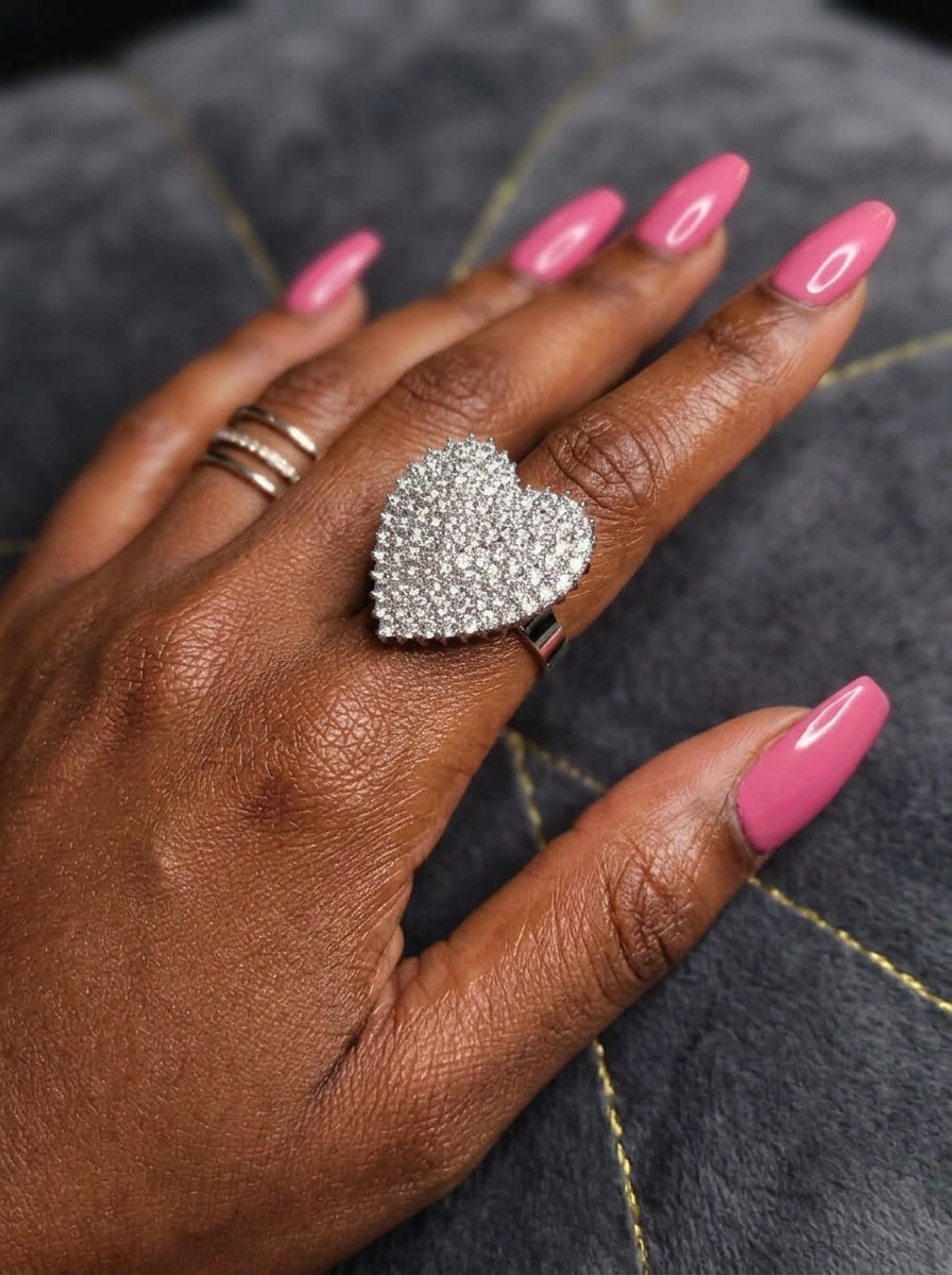 The Empress Heart Cocktail Ring