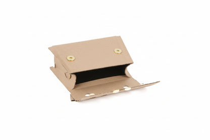 Fashion Flap Satchel Crossbody Bag / Beige