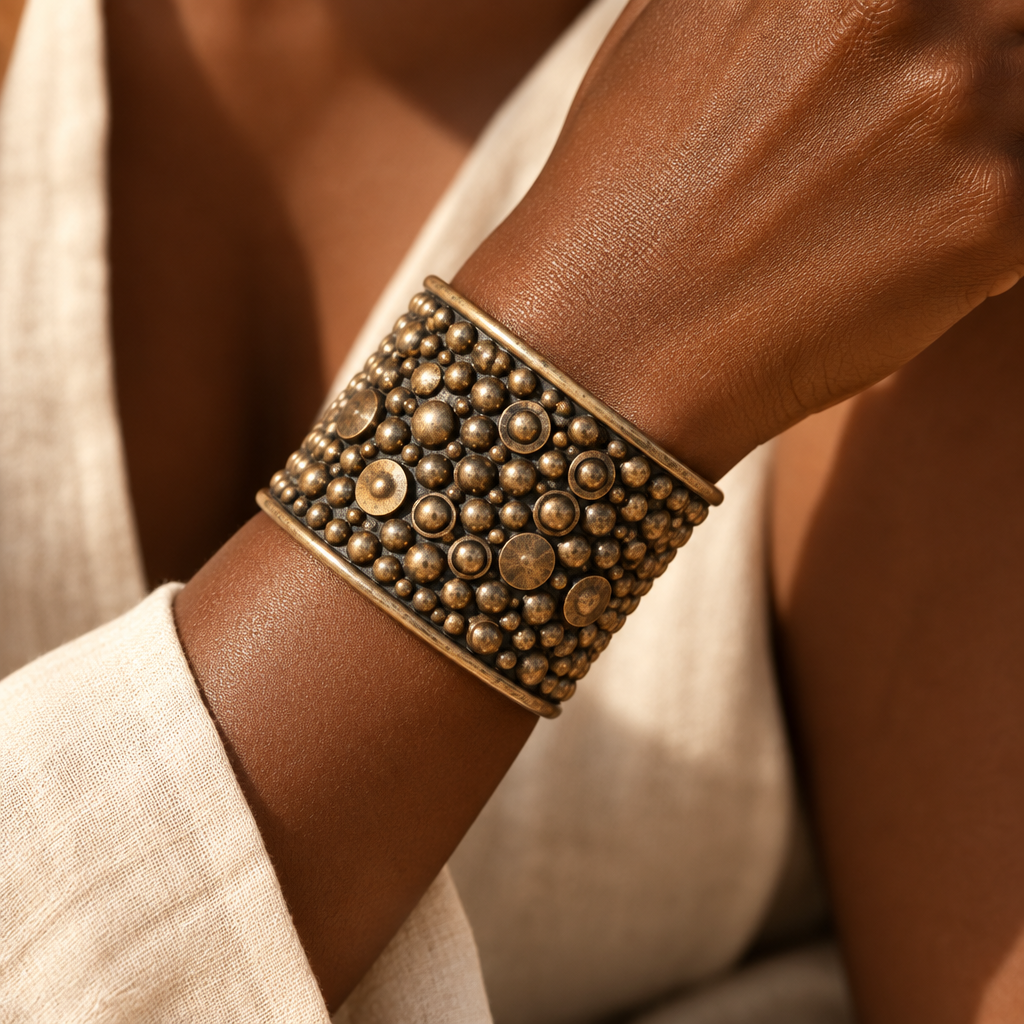 Desert Sun Caravan Cuff Bracelet-Rustic Colors
