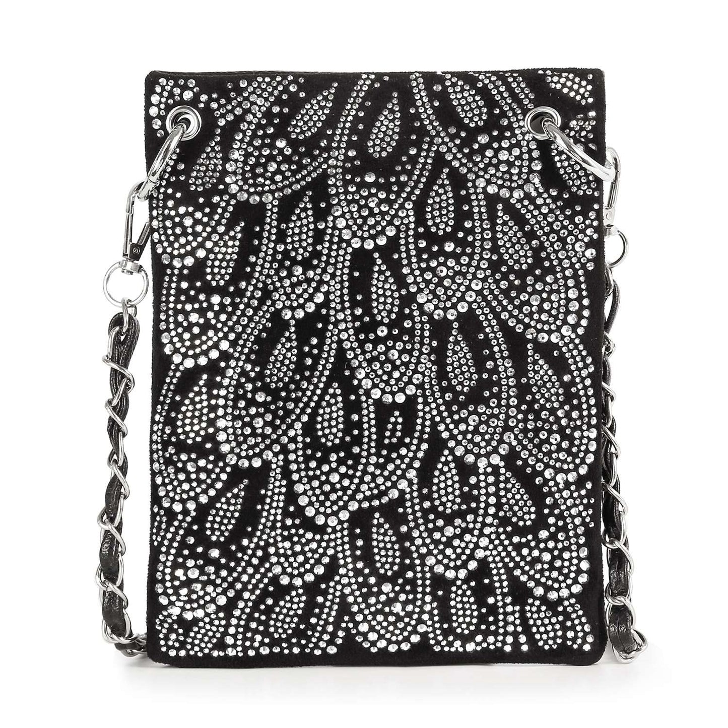 Rhinestone Bling Petite Crossbody Sling Bag