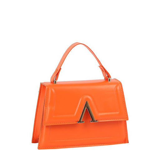 Fashion Flap Satchel Crossbody Bag / Orange