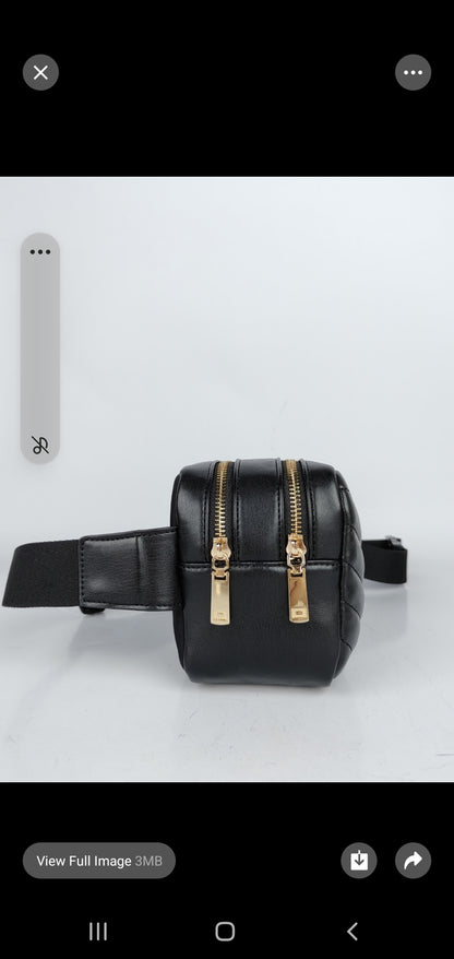 Chevron-pattern Martha Fannie Pack with gold zippers – elegant cross-body women handbags