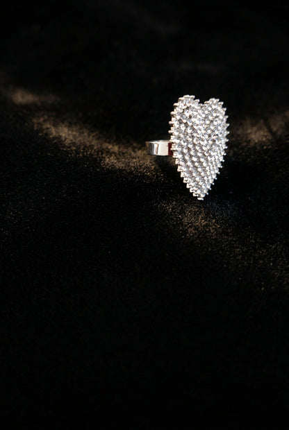 The Empress Heart Cocktail Ring