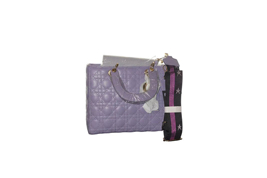 2-IN-1 Quilted Satchel Wallet Set