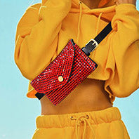 Bling Envelope Belt Bag / Crossbody Bag