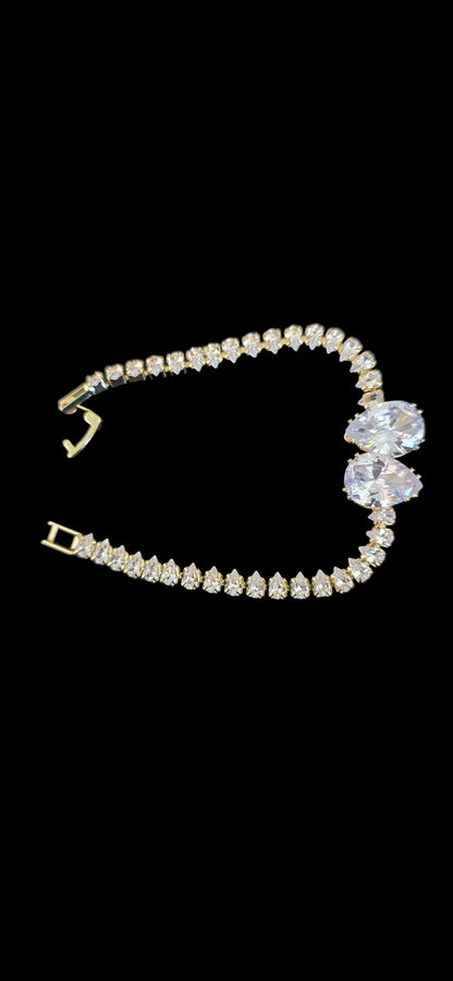 The Twin Pear Radiant Tennis Bracelet