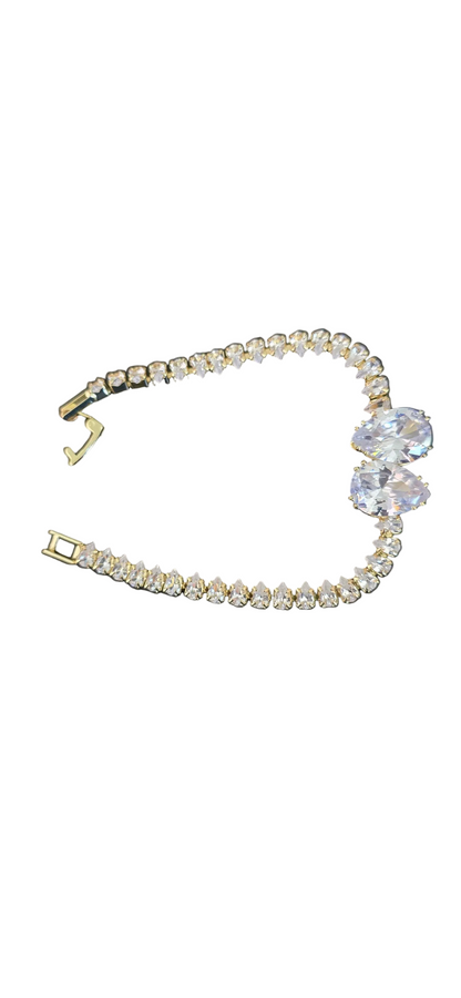 The Twin Pear Radiant Tennis Bracelet