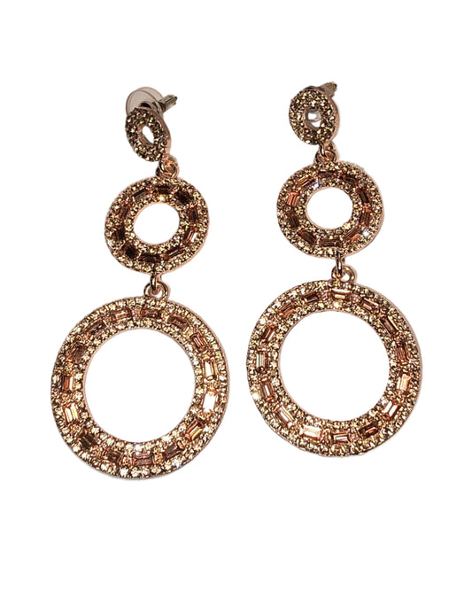 Rose Double Drop Earrings