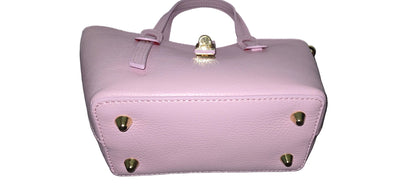 Genuine Italian Leather - small carrier - Pink